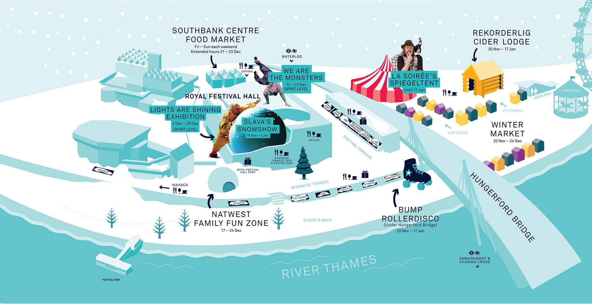 southbank christmas market map