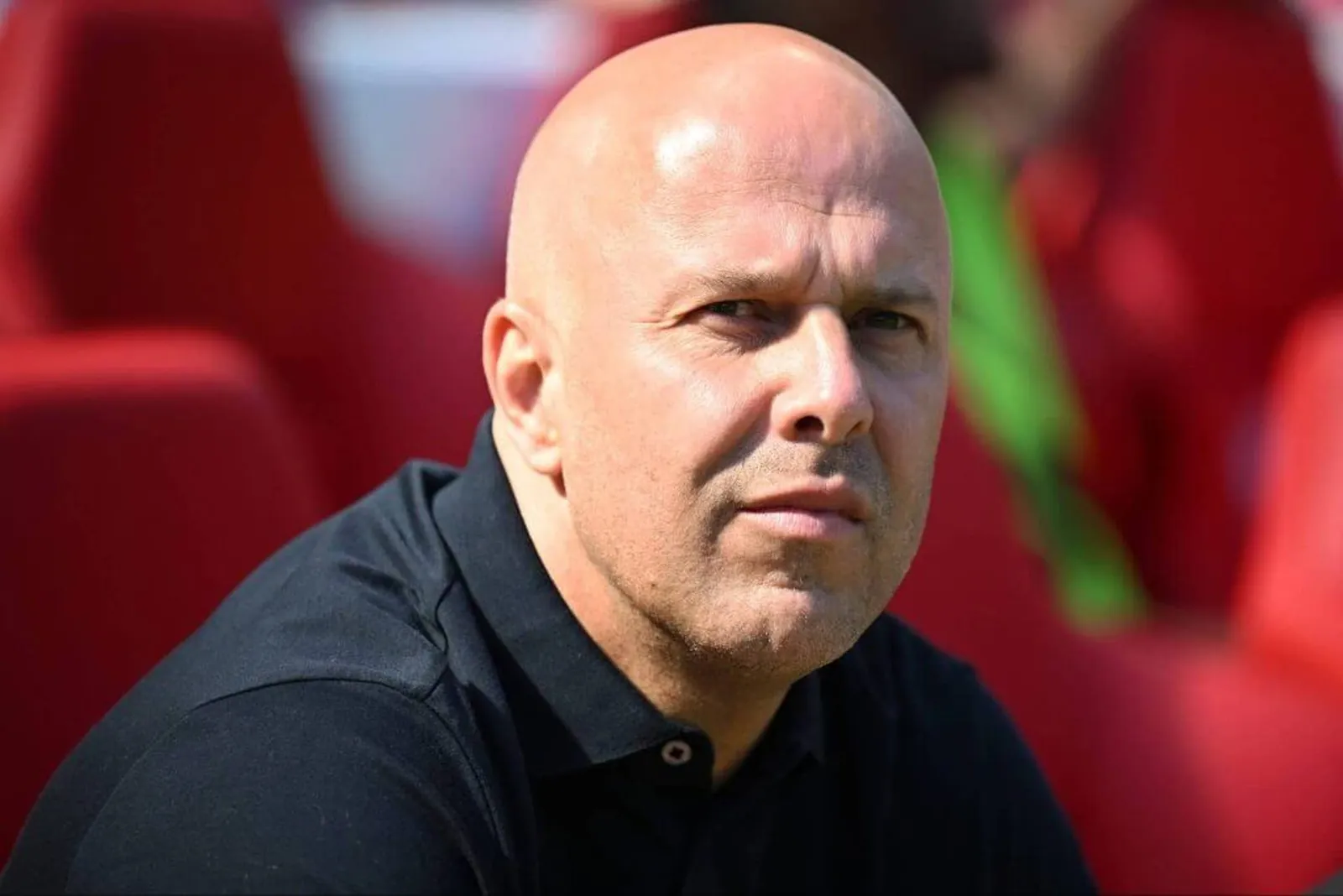 A close-up of Arne Slot during his two seasons as Liverpool head coach